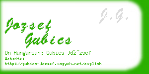 jozsef gubics business card